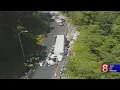 Taking out the trash Investigation underway after crash causes lengthy I-84 delays
