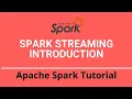 7 1 Spark Streaming Tutorial Spark Streaming Introduction