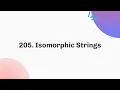 205 Isomorphic Strings April Java C