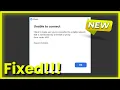 ZOOM - Unable To Connect