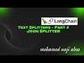 Langchain Tutorial Text Splitters Part 4 Json Splitter with Examples