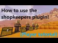 How to use the shopkeepers plugin Player tutorial
