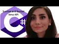 c programming API 2 Sunrise and Sunset time