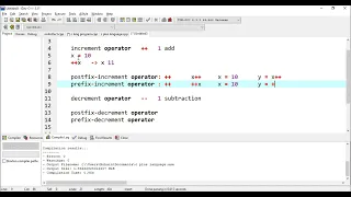 increment and decrement operator in java programming language