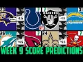 NFL Week 9 Score Predictions 2020 NFL WEEK 9 PICKS AGAINST THE SPREAD 2020