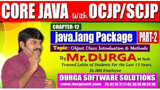 Core Java With - java lang Package-Part 2