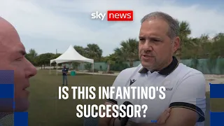 Sky News speaks to the man tipped to replace underfire FIFA boss Gianni Infantino
