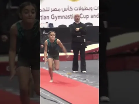 بطوله جني حسن في الجمباز 🤸‍♀️😍
