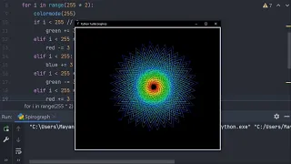 Python Turtle Spirograph - How to draw Spirograph using Turtle and python
