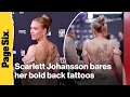 Download Lagu Scarlett Johansson bares her back TATTOOS in pink Valentino on TIFF 2025 red carpet