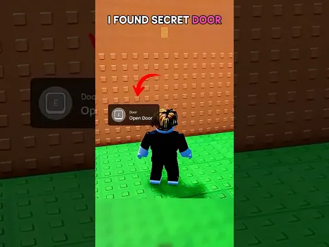 WHO PUT THIS SECRET DOOR HERE 😱 #roblox
