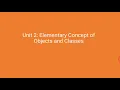 CLASS 10 UNIT 2 ELEMENTARY CONCEPTS OF OBJECTS SND CLASSES QUESTIONS AND ANSWERS ICSE