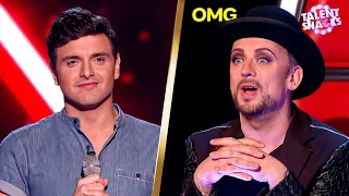 the singer who dared to sing boy georges song to boy george the voice uk