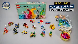 LEGO 11021 90 Years of Play detailed review