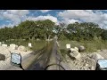 Hitting 7 water crossings and bridges in Concan TX on a DR650