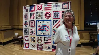 Rebecca's Amazing America's 250th Birthday Quilt - From Alabama's American Village On July 4th 2026.