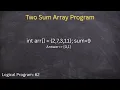 LeetCode Two Sum Problem Explained Easy Java Solution easy Steps to solve two sum DSA programs