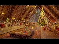 Peaceful Christmas Music for Relaxation🎄Beautiful Christmas Ambience 🔥 Warm Fireplace \u0026 Soft Snow #2