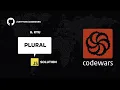 Plural - 8 kyu