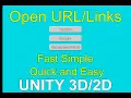 Unity Open URL Links with a button Quick and Easy