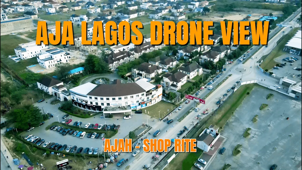Ajah Lagos Drone View | 4k Drone view of Ajah city|- Shop Rite 2026
