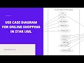 Use Case diagram for online shopping in Star UML Fsawrites