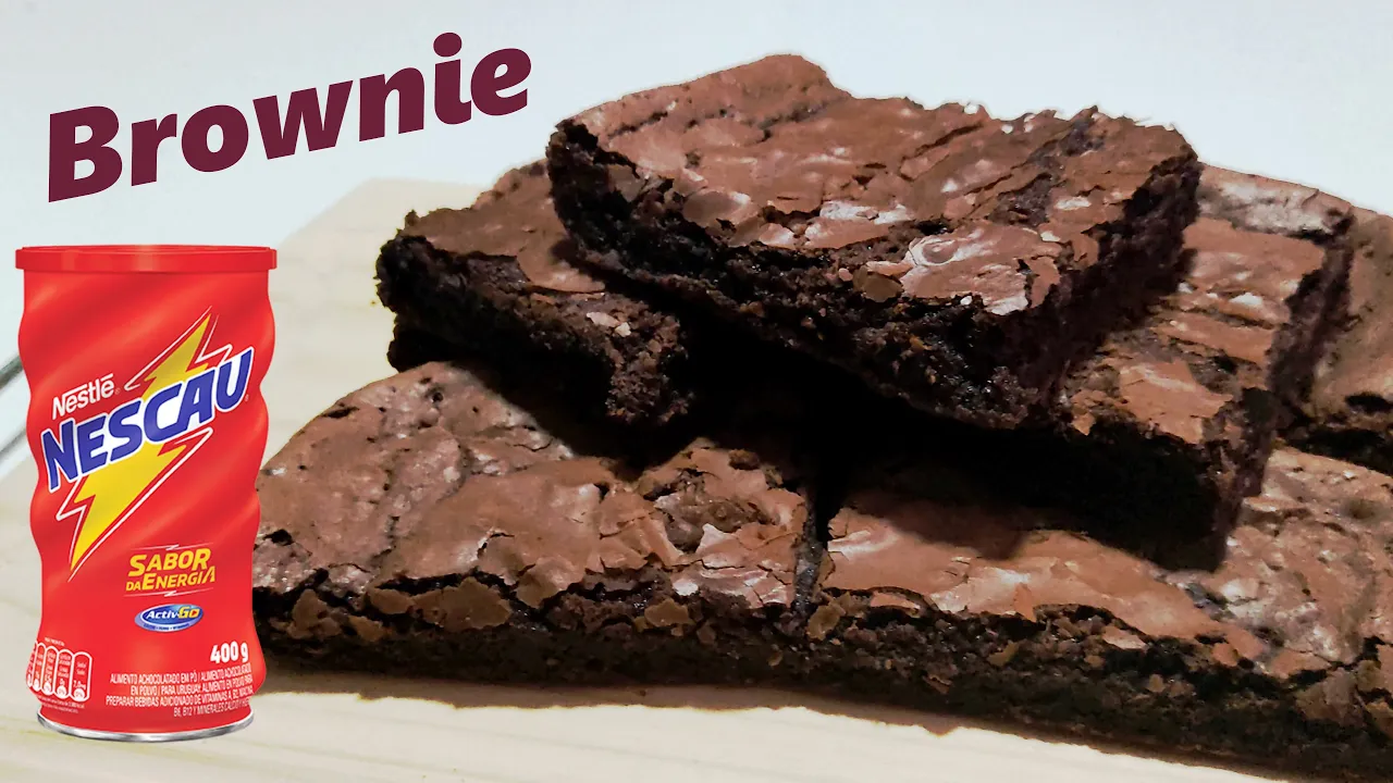 RECEITA DE BROWNIE DE NESCAU FÁCIL E BARATO
