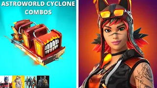 ASTROWORLD CYCLONE GLIDER COMBOS (Fortnite Battle Royale)