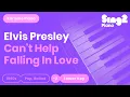 Download Lagu Elvis Presley - Can't Help Falling In Love (Lower Key) Piano Karaoke