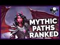 Pathfinder WotR - Mythic Paths Ranked