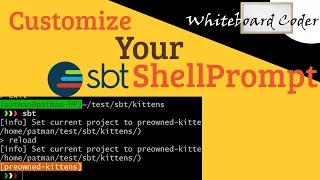 sbt customize the sbt shell Prompt