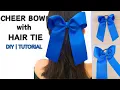 How to Make Dazzling Cheer Bows with Hair Tie Tutorial