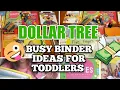 Dollar Tree Busy Binder Ideas Moms Can Create For Toddlers DIY Learning Binder