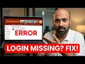 How to resolve login button not appearing in eprocure