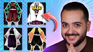 تحدي معرفه الشخصيه من اللبس قاتل الشياطين 