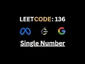 136 Single Number - LeetCode Solution Ace Your Coding Interviews