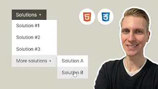 Responsive Dropdown Submenu in HTML CSS