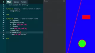 Codea Tutorials -Drawing in Lua iPad Programming