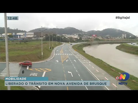 Liberado o trânsito em nova avenida de Brusque