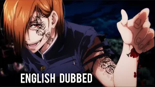 itadori and nobara vs eso and kechizu english dub jujutsu kaisen ep 24
