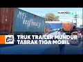 Download Lagu Truk Trailer Mundur Tabrak Tiga Mobil | POJOK PITU JTV