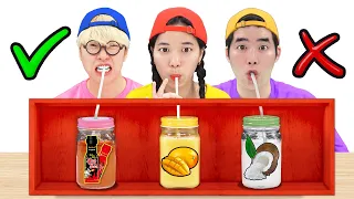 Mystery Drink Challenge🥤 키니의 랜덤 빨대 음료수 챌린지 DON’T CHOOSE THE WRONG MYSTERY DRINK CHALLENGE