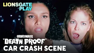 Car Crash Scene Grindhouse Death Proof Quentin Tarantino Vanessa Ferlito lionsgateplayin