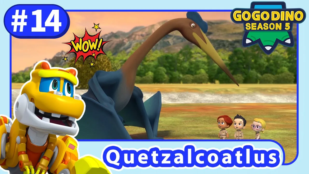 【GOGODINO S5】E14 Quetzalcoatlus VS T-Rex | Dinosaurs for kids | Cartoon | Jurassic |Toys | Robot