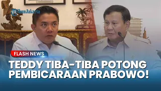 KEMBALI VIRAL! Teddy Interupsi Prabowo saat Rapat Bencana IKN, Momen Ini Jadi Sorotan Publik