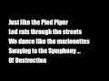 Download Lagu Symphony of Destruction (Lyrics)
