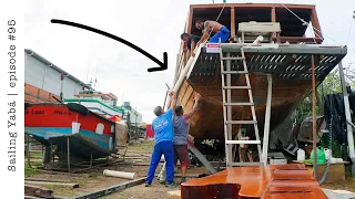 Innovative BALLAST idea for our wooden rescued SAIL BOAT! — Sailing Yabá #95