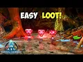 The Island BEST Loot Cave ARK Survival Ascended