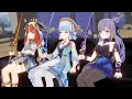 Keqing Ayaka Nilou after see Yoimiya with Aether Yoimiya Story Quest 2 - Genshin Impact 3 7