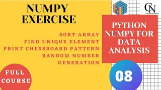 Numpy practical exercise questions and examples for data analysis In Hindi